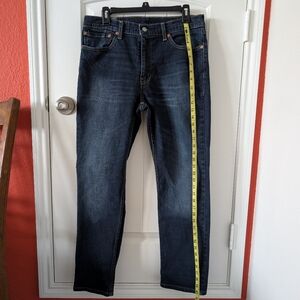 Levi's Jeans 511 34x30  Premium Men's Blue Straight Leg Dark Wash